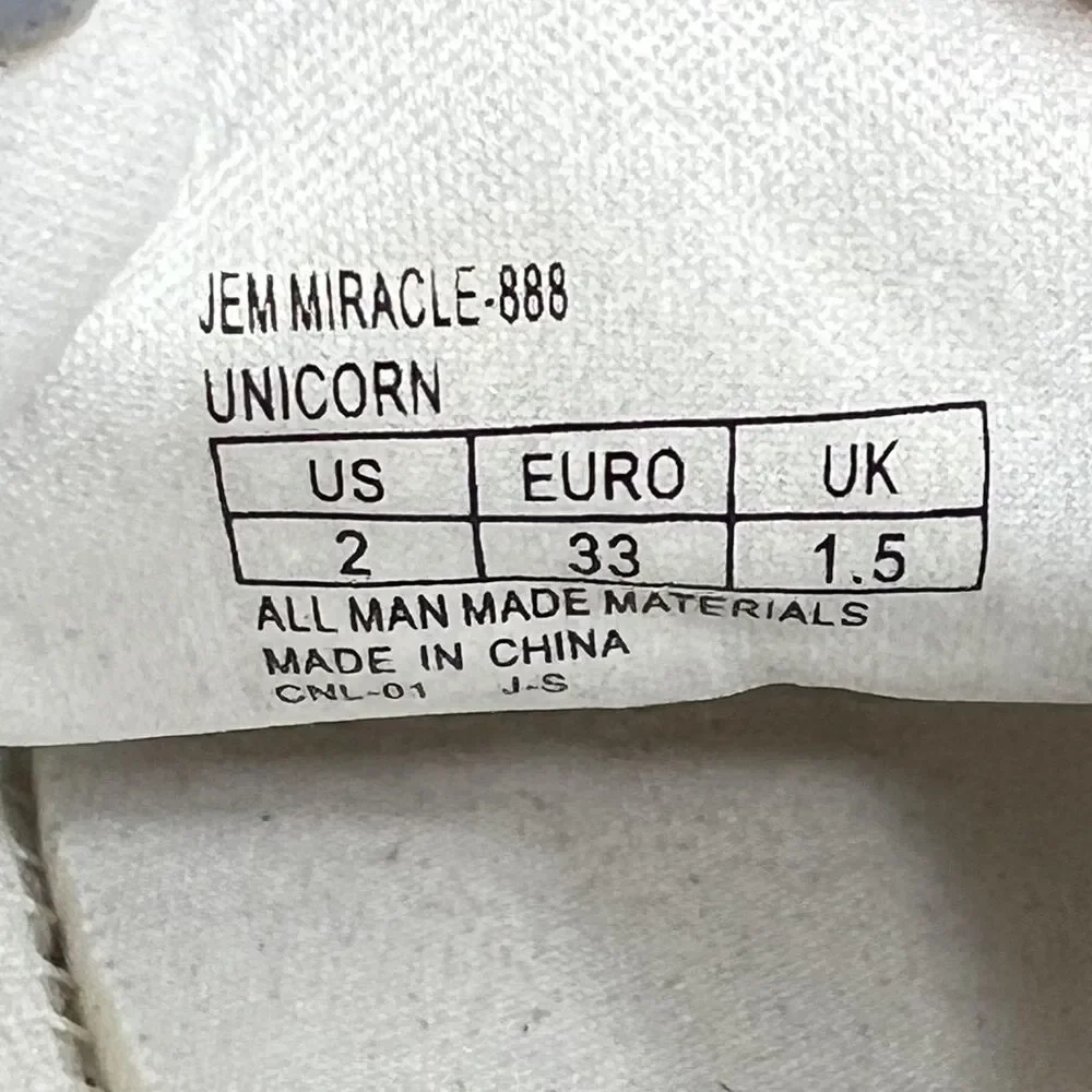 Michael Michael Kors Shoes Girls Size 2 Pastel Unicorn Glitter Jem Miracle-888